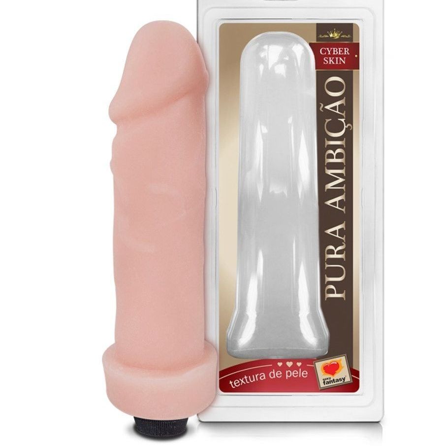 Prótese com vibrador 15.5 X 3.8 cm
